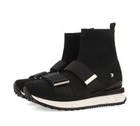 GIOSEPPO Sneakers Tipo calcetín Negras con Correas Ajustables para Mujer elva