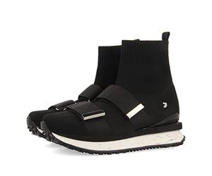 GIOSEPPO Sneakers Tipo calcetín Negras con Correas Ajustables para Mujer elva