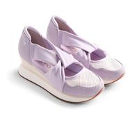 Gioseppo TUHELJ - Sandalias Deportivas Abiertas de Piel con Rejilla, Cuña Forrada, Tiras de Sujeción, Plantilla Acolchada, Certificación Global Recycled Standard, Color Malva, Talla 37