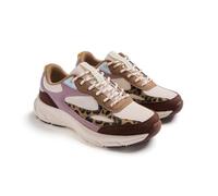 GIOSEPPO Zapatillas Niña Grande Detalle Animal Print con Estampado Leopardo.Plantilla Acolchada, extraíble y Transpirable. Suela Ligera de 4 cm.