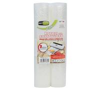 GIO'STYLE 2 rollos para envasar al vacío Fresh | 30 x 600 cm | Aptos para la conservación y la cocción al vacío | BPA free | Made in Italy