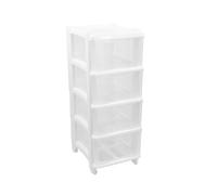 GIO'STYLE Cajonera Essential Cassie | 4 cajones | Blanco | H 76 cm | Made in Italy