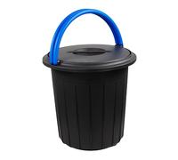 GioStyle - Cubo de basura Ecosolution 16 | Capacidad 16 L | Azul | Con asa | Ideal para recogida selectiva | Fabricado en Italia