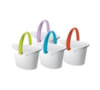GioStyle Love Cubo Ovalado PP-100% reciclable, Blanco, 9,5 litros