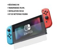 Gioteck Protector de cristal templado Nintendo Switch 6,2" 9H Anti-rasguños Kit limpieza