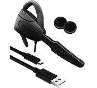 Gioteck - Auricular mono chat con cable EX4 + Cable de carga para mando + Grips (PS4)