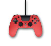 Mando - Gioteck VX4, Para PS4 o PC, Con cable, Ergonómico, Rojo