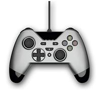 Gioteck - Mando WX4 con cable Titanium para Nintendo Switch, Switch Pro, Joystick para Nintendo Switch, PS3, Soporte de movimiento y vibración para PC Diseño ergonómico y recarga de la batería