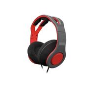Gioteck - Pack auricular estereo con cable rojo y gris Gioteck TX-30 + funda rigida de proteccion + Kit de proteccion de pantalla (Nintendo Switch)