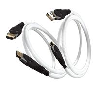 Gioteck - Viper Pack - Pack Cable HDMI Premium 2,1 8K y Cable USB C Carga rápida, Cable de nylon de 3 metros, Conector de 24 quilates, Resistente, Alta calidad Blanco (Xbox Series X)
