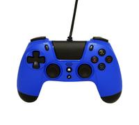 Gioteck - VX4 Blue Wired Controller for PS4 and PC Gamepad, (Sony Playstation 4)