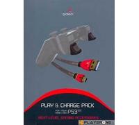 Gioteck XC1-HQ - Cable USB (Male Connector/Male Connector, 480 Mbit/s, Gris)