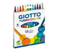 GIOTTO- Turbo Color Rotuladores, Multicolor, 12 Unidad (Paquete de 1) (Fila 0719 00)