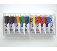 Giotto 301900 - Caja de 10 tubos de pintura gouache (10 ml), colores variados