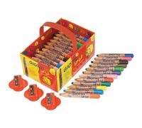 Giotto 461300 Lápices Grandes Para Bebé Y Sacapuntas - Paquete De 36