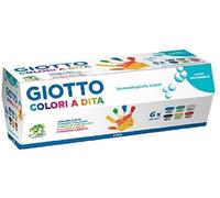 Giotto 534100 6 Tarros De Témpera A Dedos 100 Ml