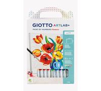 GIOTTO ART LAB PAINT BY NUMBER FLOWERS