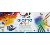 Giotto Set de iniciación a las técnicas de pintura Artiset – Estuche reciclable, 65 piezas