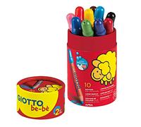 GIOTTO be-bè Lápices Lavables, Mina Gigante, 7mm, Colores Surtidos, Bote 10 unidades