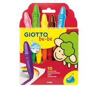 Giotto Be-Bè Súper Ceras Estuche 10 Uds + Sacapuntas
