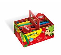 GIOTTO be-bè, Súper Ceras Súper Lavables, 10 colores surtidos con 2 sacapuntas, 40 unidades