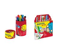 Giotto be-bè Súper Lápices, bote 10 Unidades Súper Rotuladores Estuche 12 Uds