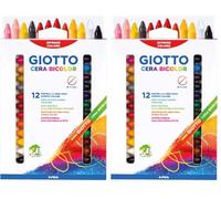 Giotto Cera Maxi Duo Estuche 12 Unidades (Paquete de 2)