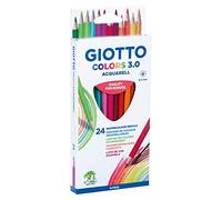 Giotto Colors 3.0 Aquarell - Pack de 24 lápices, Multicolor