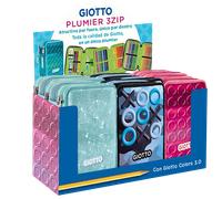 Giotto estuche plumier 3zip surtido 2025 en display 6 uds