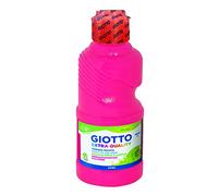 Giotto Extra Quality Fluo - Témpera acabado fluorescente, altísimo poder cubriente, botella 250 ml, color rosa