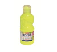 Giotto Extra Quality Fluo - Témpera acabado fluorescente, altísimo poder cubriente, botella 250 ml, color amarillo