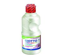 Giotto Extra Quality Pearl - Témpera, efecto nacarado, altísimo poder cubriente, botella 250 ml, color blanco