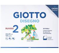 Giotto - Hojas de Dibujo número 2 - Papel Texturizado - Formato A4 - Color Blanco - Modelo n. 583000