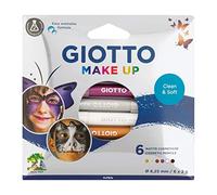 Giotto Lápices cosméticos de maquillaje suaves metálicos, fórmula fácil de lavar, 6 colores surtidos, ideales para niños y fiestas