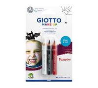 GIOTTO Make Up, Lápices cosméticos suaves con nueva fórmula que se lava fácilmente de la piel, Mina cosmética 6,25mm, Colores Surtidos, 3 unidades