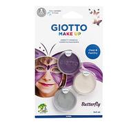 Giotto Mariposa maquillaje de secado rápido, fácil de lavar de la piel, 3 x 5 ml, varios colores, ideal para niños y fiestas