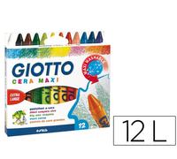 Giotto Maxi Crayon Caja de 12 Unidades