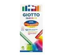 Giotto Olio Maxi Pastel al Óleo, Estuche 12 Uds.