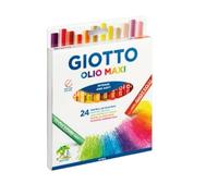 Giotto Pastel al óleo Olio Maxi – Intenso y suave, diámetro 11 mm, 24 colores surtidos