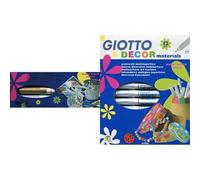Giotto - Pack 5 rotuladores metalizados + 12 rotuladores decorativos multisuperficie