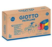 Plastilinas GIOTTO Patplume 150 gr, Caja x12 Colores