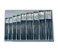 Giotto Pincel plano 577 expositor de 126 piezas tallas 0 a 16