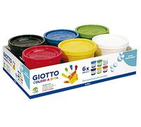 Giotto Pintura A Dedos 200 Ml. Estuche 6 Botes
