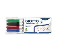 Giotto Robercolor Marcadores Pizarra Blanca (F) Blíster 4 colores