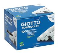 GIOTTO Robercolor, Tizas Blancas Antipolvo, Caja 100 unidades