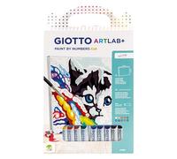 Giotto Set Creativo, Artlab+ Pintar por Números Cat, Caja de Cartón, 14 unidades