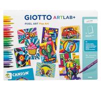 GIOTTO Set Creativo, ArtLab+ Pixel Art Pop Art Cards, 120 g, Caja de cartón, 35 piezas