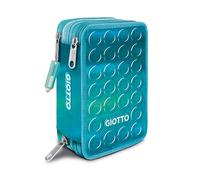 Giotto Stillnovo - Estuche de 3 Cremalleras Shiny Aquamarine