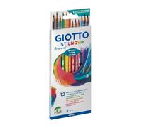 Giotto Stilnovo Acquarell Lápices de Colores Acuarelables, Estuche 12 Uds.