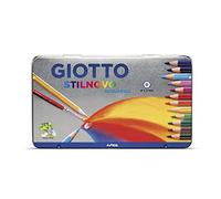 Giotto Stilnovo Acquarell Lápices de Colores Acuarelables, Estuche Metal 12 Uds.